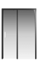 Душевая дверь Creto Nota 122-WTW-140-C-B-6 стекло прозрачное EASY CLEAN профиль черный, 140х200 см