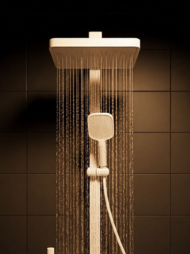 Душевая стойка Creto Бриз 4 режима, слоновая кость матовая, CRE-DS-001 рис 4