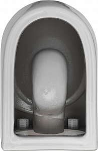 Унитаз подвесной безободковый Creto Logan L5 1005-001-L6W с крышкой-сиденьем микролифт, белый рис 19