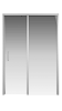 Душевая дверь Creto Nota 122-WTW-140-C-CH-6 стекло прозрачное EASY CLEAN профиль хром, 140х200см