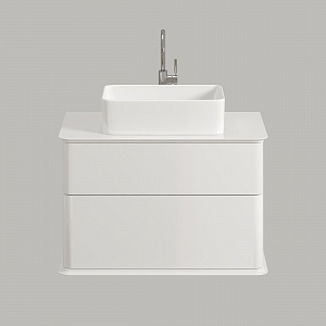 Тумба с раковиной Creto Stella 80 см белый глянец, 16-CRE50/80/ рис 3