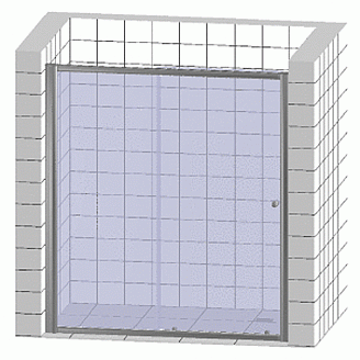 Душевая дверь Creto Nota 122-WTW-120-C-CH-6 стекло прозрачное EASY CLEAN профиль хром, 120х200 см рис 6