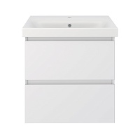 Тумба с раковиной Creto Style 60 см белая глянцевая, 16-2060W