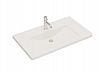 Раковина Creto Taormina 85х49 искусственный камень Solid Surface белая матовая без перелива 1088-001