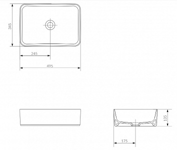 Тумба с раковиной Creto Stella 80 см белый глянец, 16-CRE50/80/ рис 32