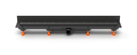 Душевой лоток 75 см Creto Walkway CRE-750 WB-P с решеткой, черный