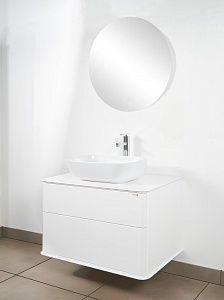 Тумба с раковиной Creto Stella 80 см белый глянец, 16-CRE50/80/ рис 16