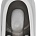 Унитаз подвесной безободковый Creto Logan L5 1005-001-L1W с крышкой-сиденьем микролифт, белый (11)