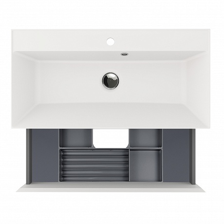 Тумба под раковину Creto Astoria 90 см белая глянцевая, 15-2090W рис 6