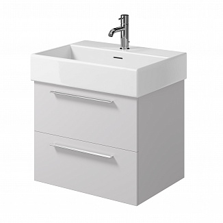 Тумба с раковиной подвесная Creto Tivoli 60 белая рис 2