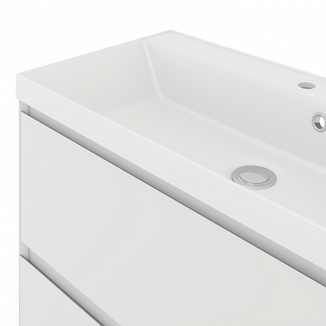 Тумба под раковину Creto Astoria 90 см белая глянцевая, 15-2090W рис 5