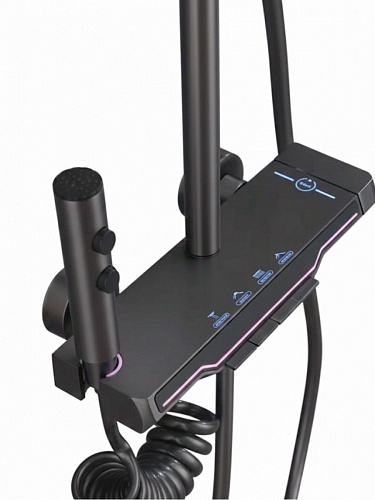 Душевая стойка Creto Струя 4 режима, оружейная сталь матовая, CRE-DS-004 рис 5