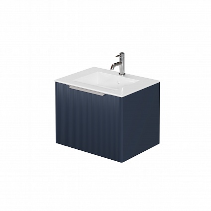 Тумба с раковиной Creto Luna Blue 60 см 17-Bl60 рис 2