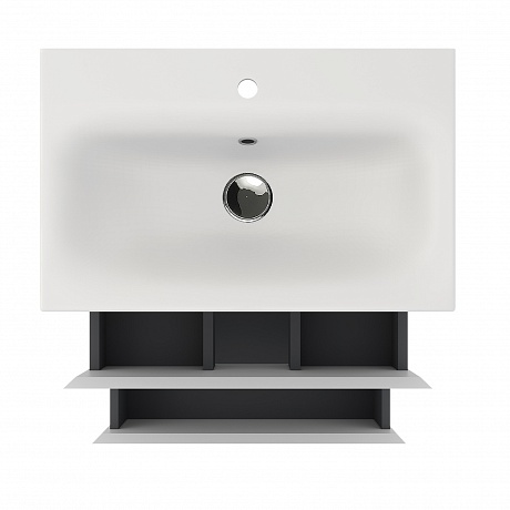 Тумба с раковиной Creto Style 60 см белая глянцевая, 16-2060W рис 4