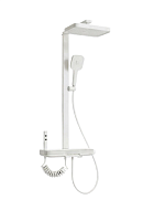 Душевая стойка Creto Бриз 4 режима, слоновая кость матовая, CRE-DS-001