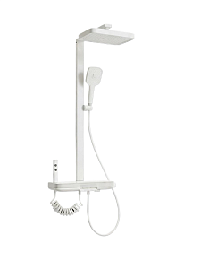 Душевая стойка Creto Бриз 4 режима, слоновая кость матовая, CRE-DS-001