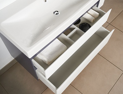 Тумба с раковиной подвесная Creto Amelia 100 рис 8