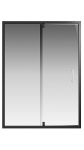 Душевая дверь Creto Astra 121-WTW-140-C-B-6 стекло прозрачное профиль черный, 140х195 см