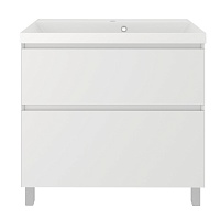 Тумба под раковину Creto Astoria 90 см белая глянцевая, 15-2090W