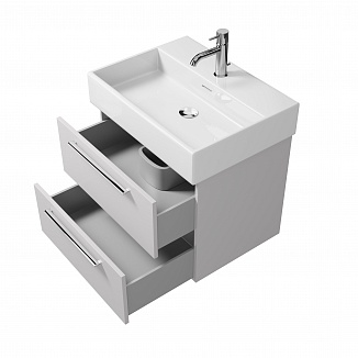 Тумба с раковиной подвесная Creto Tivoli 60 белая рис 3