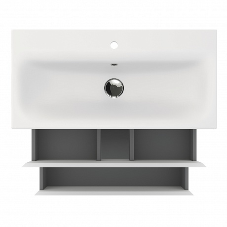 Тумба с раковиной Creto Style 80 см белая глянцевая, 16-2080W рис 6