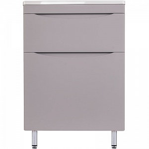 Тумба с раковиной Creto Oro 60 см 24-ST60-GR серый люкс