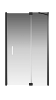Душевая дверь Creto Tenta стекло прозрачное профиль черный 120х200 см 123-WTW-120-C-B-8 EASY CLEAN