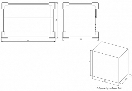 Тумба с раковиной Creto Stella 80 см белый глянец, 16-CRE50/80/ рис 31