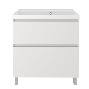 Тумба с раковиной Creto Astoria 80 см белая глянцевая, 15-2080W