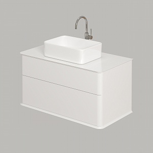 Тумба с раковиной Creto Stella 100 см белый глянец, 16-CRE50/100/ рис 2