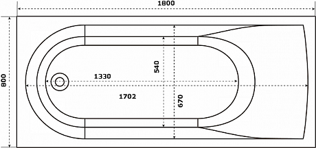 Ванна из литьевого мрамора Creto Fresh 180x80 см 20-1114 белая рис 10