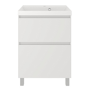 Тумба с раковиной Creto Astoria 60 см белая глянцевая, 15-2060W