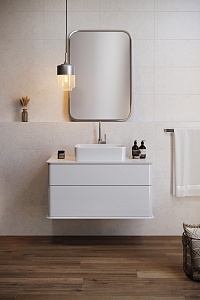 Тумба с раковиной Creto Stella 60 см белый глянец, 16-CRE35/60/ рис 5