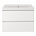 Тумба с раковиной Creto Style 80 см белая глянцевая, 16-2080W (1)
